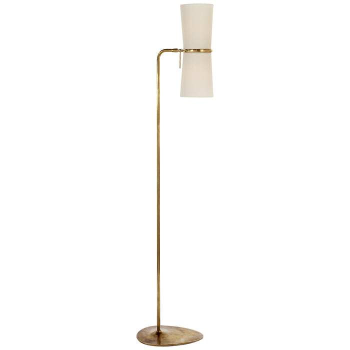 Visual Comfort Signature ARN 1003HAB-L Two Light Floor Lamp, Hand-Rubbed Antique Brass
