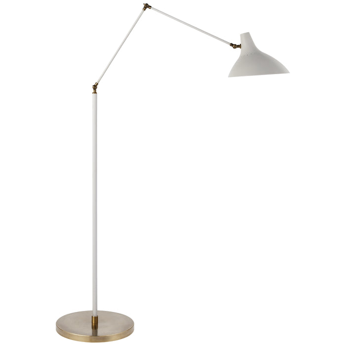 Visual Comfort Signature ARN 1006WHT One Light Floor Lamp, Plaster White