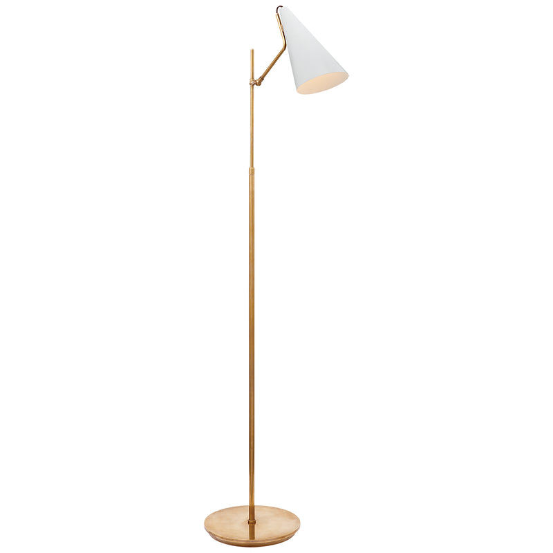 Visual Comfort Signature ARN 1010HAB-WHT One Light Floor Lamp, Plaster White