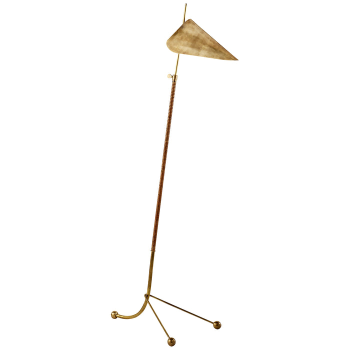 Visual Comfort Signature ARN 1014HAB-HAB One Light Floor Lamp, Hand-Rubbed Antique Brass