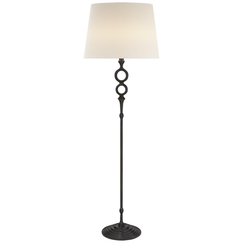 Visual Comfort Signature ARN 1022AI-L Two Light Floor Lamp, Aged Iron