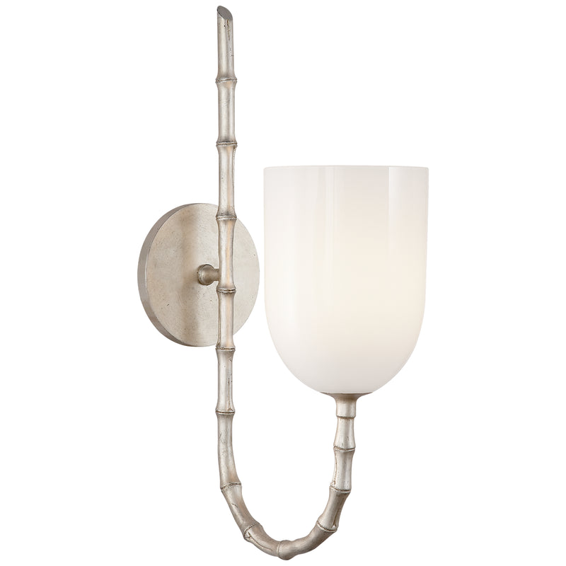 Visual Comfort Signature ARN 2000BSL-WG One Light Wall Sconce, Burnished Silver Leaf