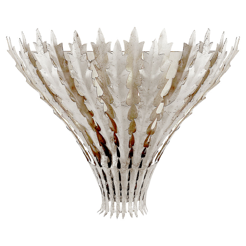 Visual Comfort Signature ARN 2001BSL One Light Wall Sconce, Burnished Silver Leaf