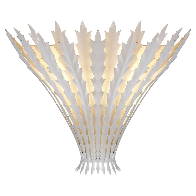 Visual Comfort Signature ARN 2001PW One Light Wall Sconce, Plaster White