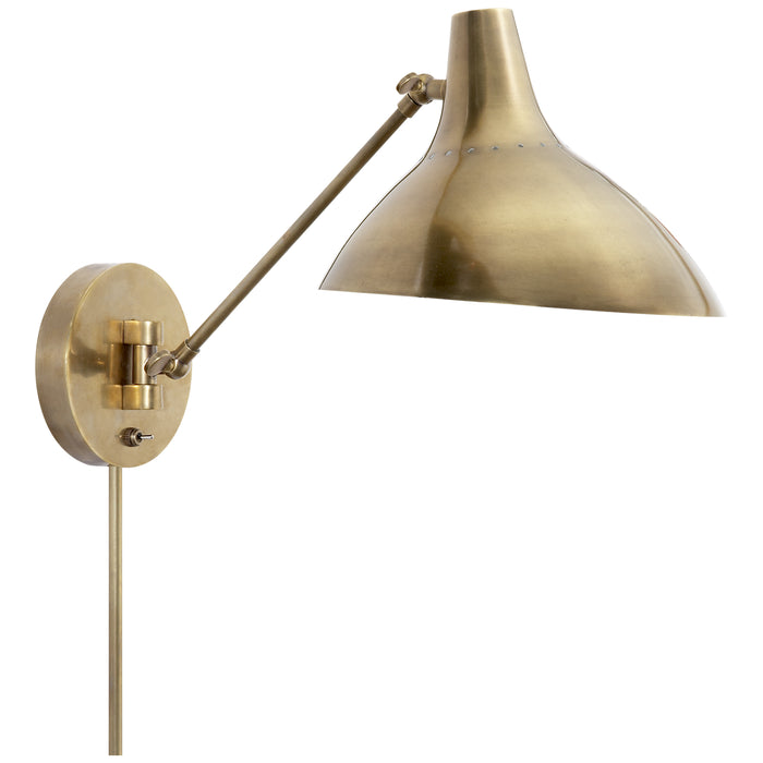 Visual Comfort Signature ARN 2006HAB One Light Wall Sconce, Hand-Rubbed Antique Brass