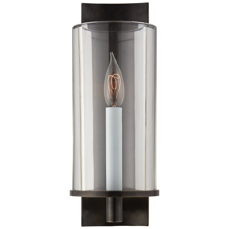 Visual Comfort Signature ARN 2010BZ-CG One Light Wall Sconce, Bronze