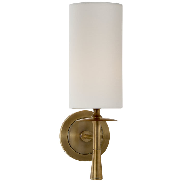 Visual Comfort Signature ARN 2018HAB-L One Light Wall Sconce, Hand-Rubbed Antique Brass