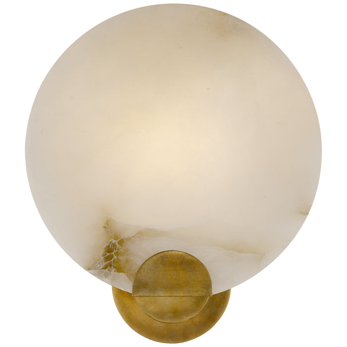 Visual Comfort Signature ARN 2039HAB-ALB One Light Wall Sconce, Hand-Rubbed Antique Brass