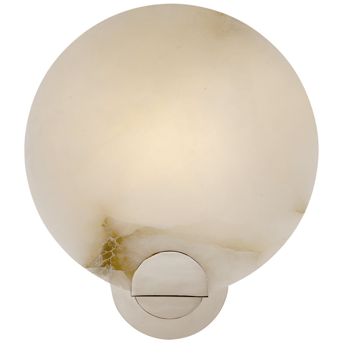 Visual Comfort Signature ARN 2039PN-ALB One Light Wall Sconce, Polished Nickel