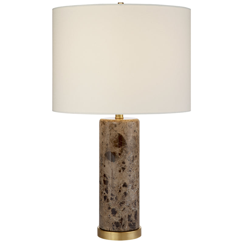 Visual Comfort Signature ARN 3004BRM-L One Light Table Lamp, Brown Marble