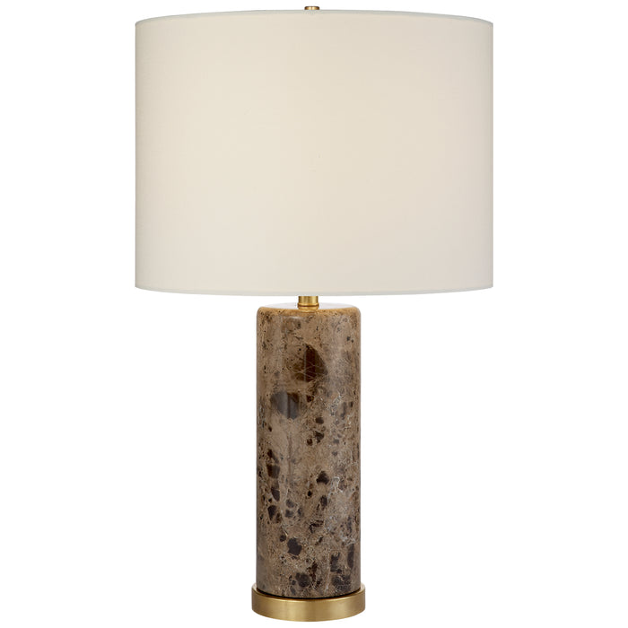 Visual Comfort Signature ARN 3004BRM-L One Light Table Lamp, Brown Marble