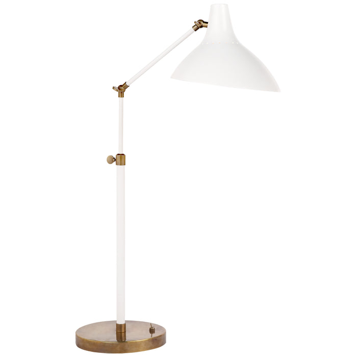Visual Comfort Signature ARN 3006WHT One Light Table Lamp, Plaster White