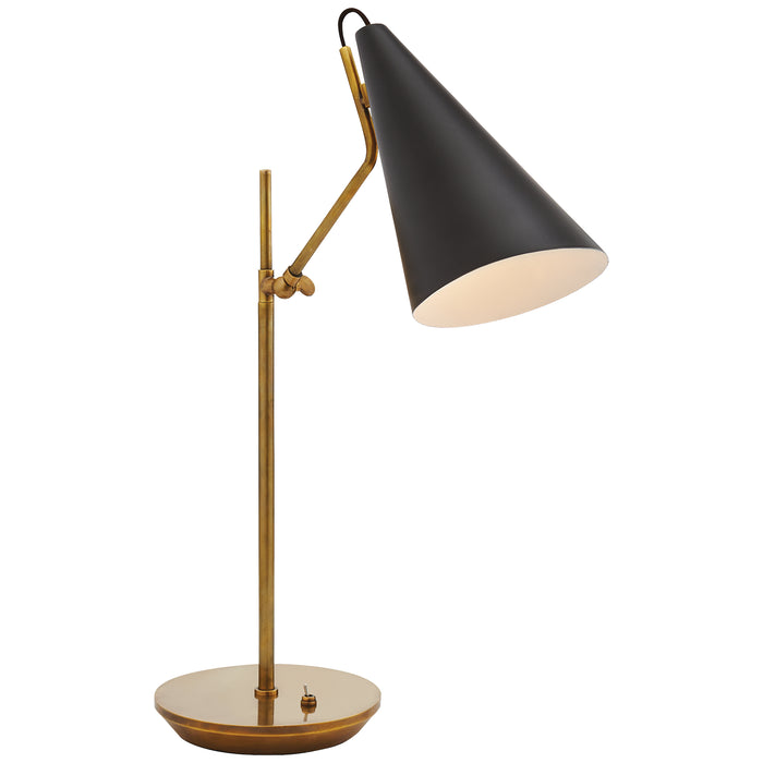 Visual Comfort Signature ARN 3010HAB-BLK One Light Table Lamp, Brass with Black