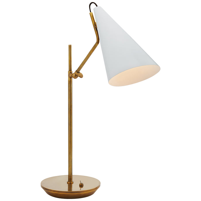 Visual Comfort Signature ARN 3010HAB-WHT One Light Table Lamp, Plaster White