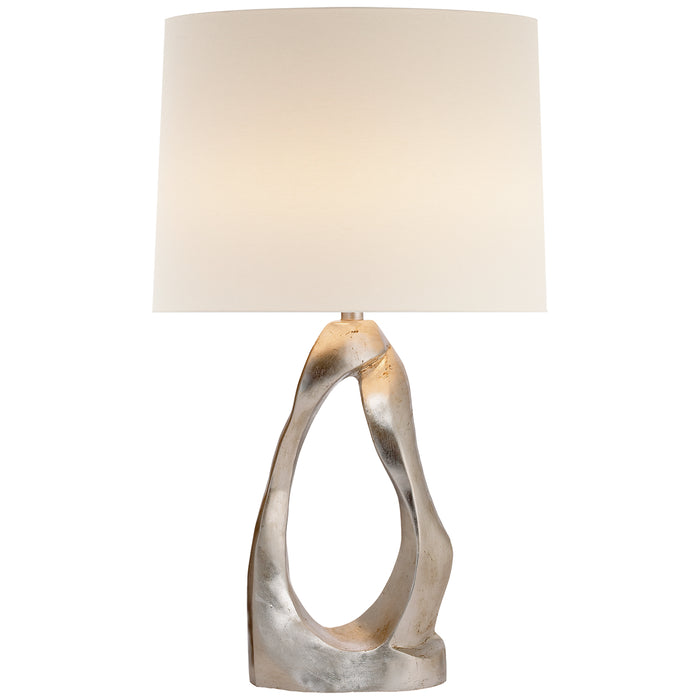 Visual Comfort Signature ARN 3100BSL-L One Light Table Lamp, Burnished Silver Leaf