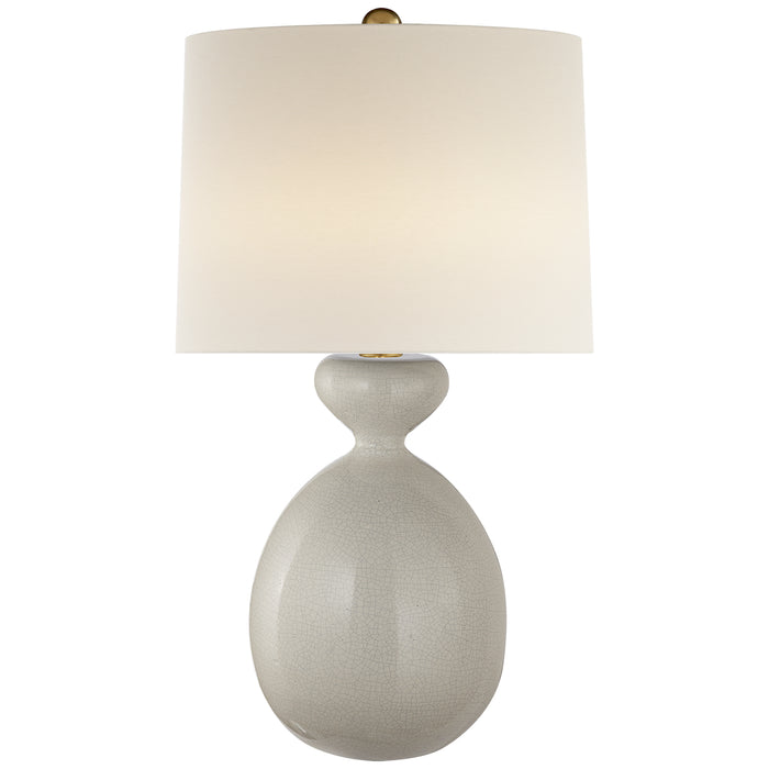 Visual Comfort Signature ARN 3606BC-L One Light Table Lamp, Bone Craquelure