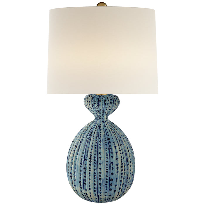 Visual Comfort Signature ARN 3606PA-L One Light Table Lamp, Pebbled Aquamarine
