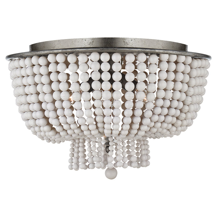 Visual Comfort Signature ARN 4102BSL-WG Four Light Flush Mount, Burnished Silver Leaf