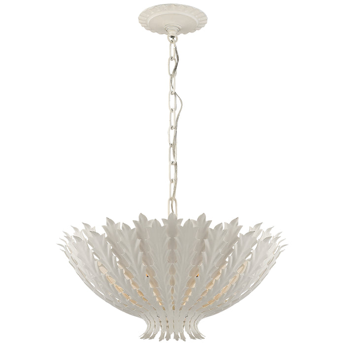 Visual Comfort Signature ARN 5001PW Three Light Chandelier, Plaster White
