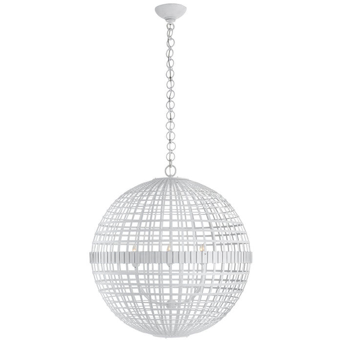 Visual Comfort Signature ARN 5002PW Six Light Lantern, Plaster White