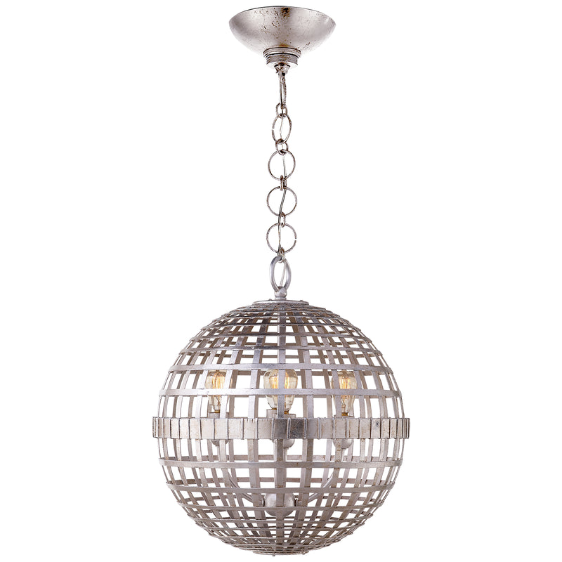 Visual Comfort Signature ARN 5003BSL Four Light Lantern, Burnished Silver Leaf