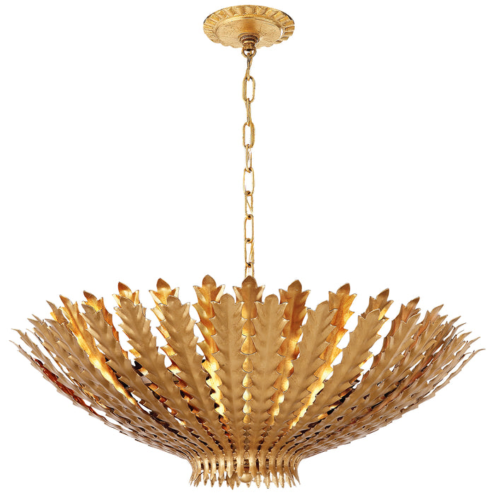Visual Comfort Signature ARN 5011G Six Light Chandelier, Gild