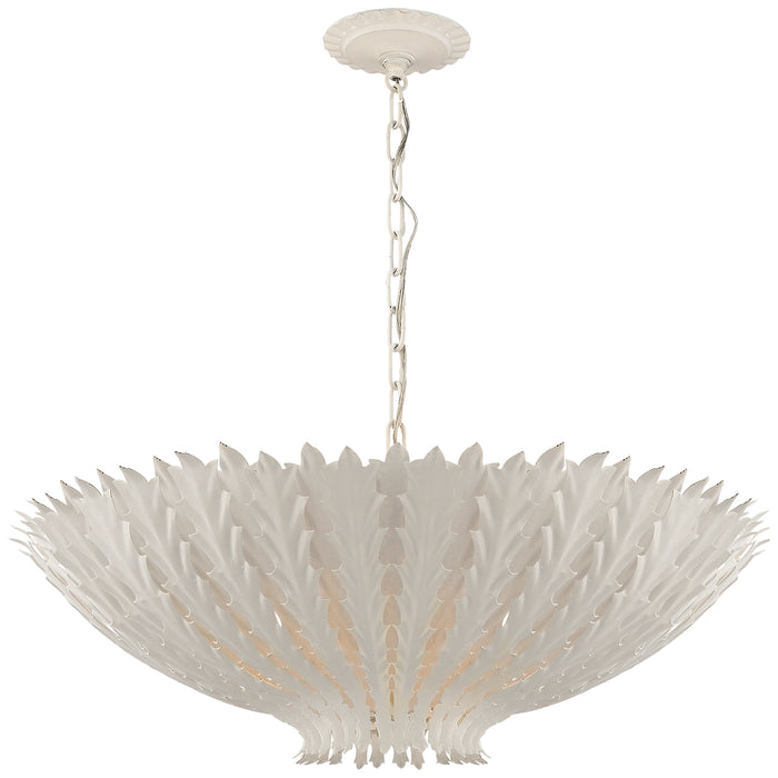 Visual Comfort Signature ARN 5011PW Six Light Chandelier, Plaster White