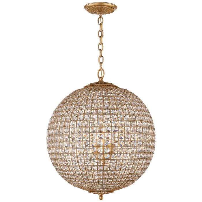 Visual Comfort Signature ARN 5101G-CG Four Light Chandelier, Gild