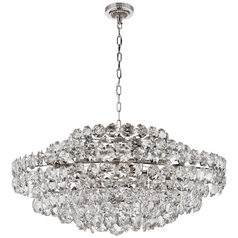 Visual Comfort Signature ARN 5120PN-CG 18 Light Chandelier, Polished Nickel