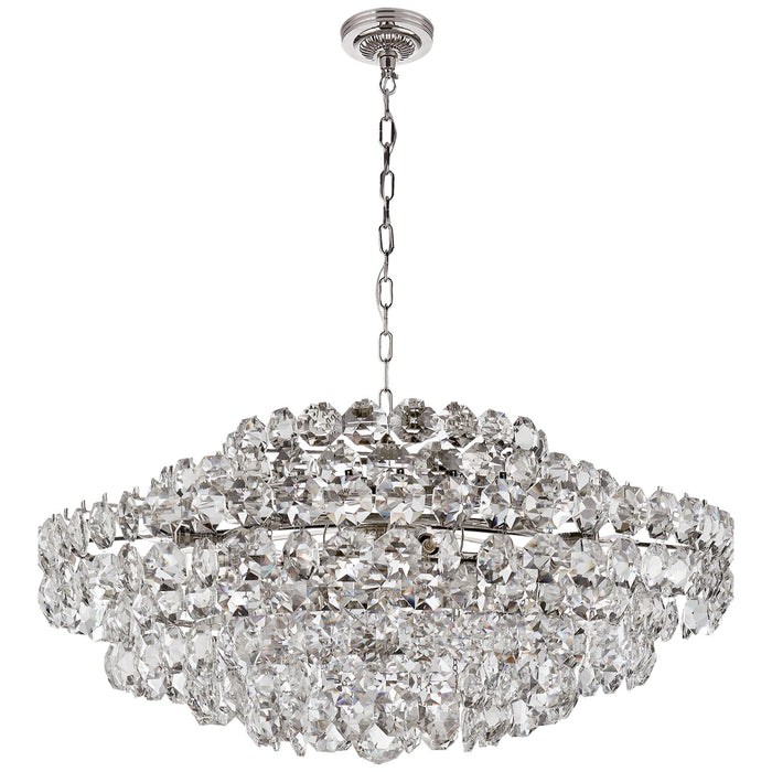 Visual Comfort Signature ARN 5120PN-CG 18 Light Chandelier, Polished Nickel
