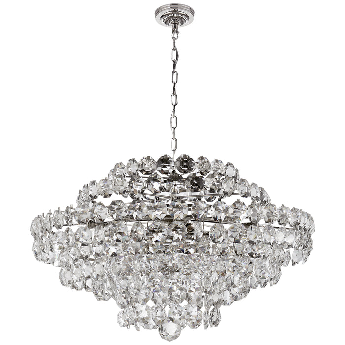 Visual Comfort Signature ARN 5120PN-CG 18 Light Chandelier, Polished Nickel