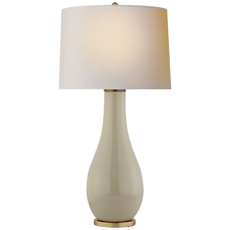 Visual Comfort Signature CHA 8655ICO-NP One Light Table Lamp, Coconut Porcelain
