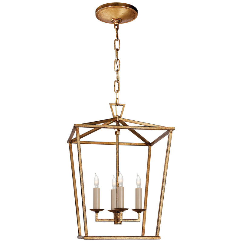 Visual Comfort Signature CHC 2164GI Four Light Lantern, Gilded Iron