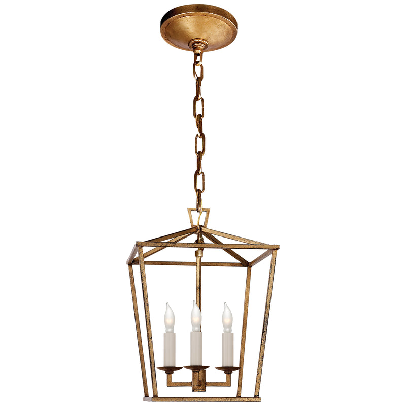 Visual Comfort Signature CHC 2175GI Three Light Lantern, Gilded Iron