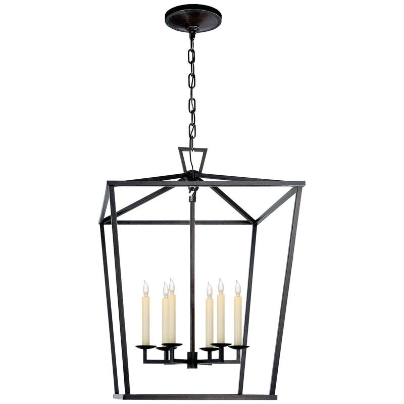Visual Comfort Signature CHC 2176AI Six Light Lantern, Aged Iron
