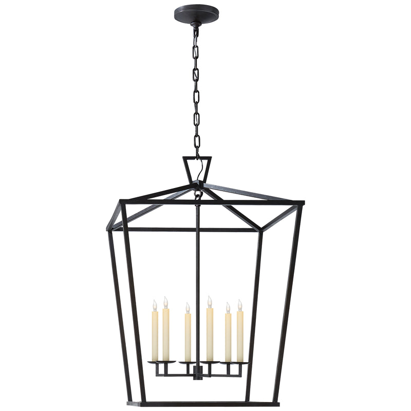 Visual Comfort Signature CHC 2177AI Six Light Lantern, Aged Iron