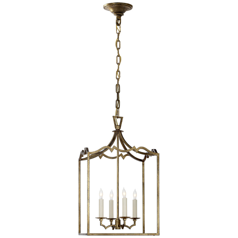 Visual Comfort Signature CHC 2180GI Four Light Lantern, Gilded Iron