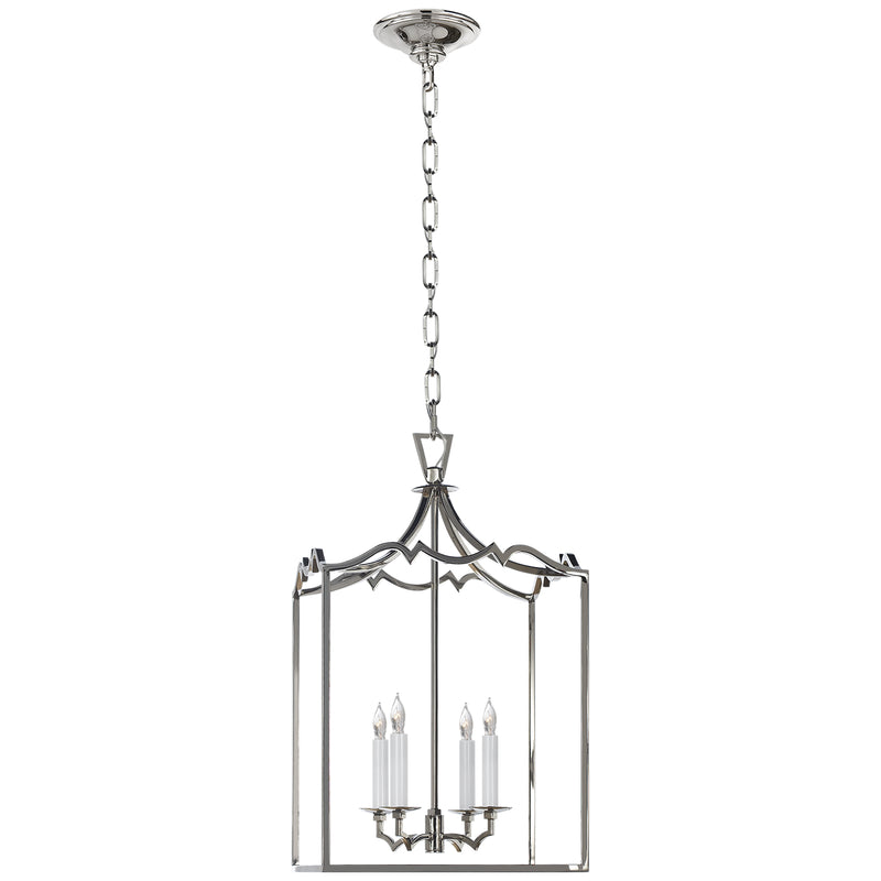 Visual Comfort Signature CHC 2180PN Four Light Lantern, Polished Nickel