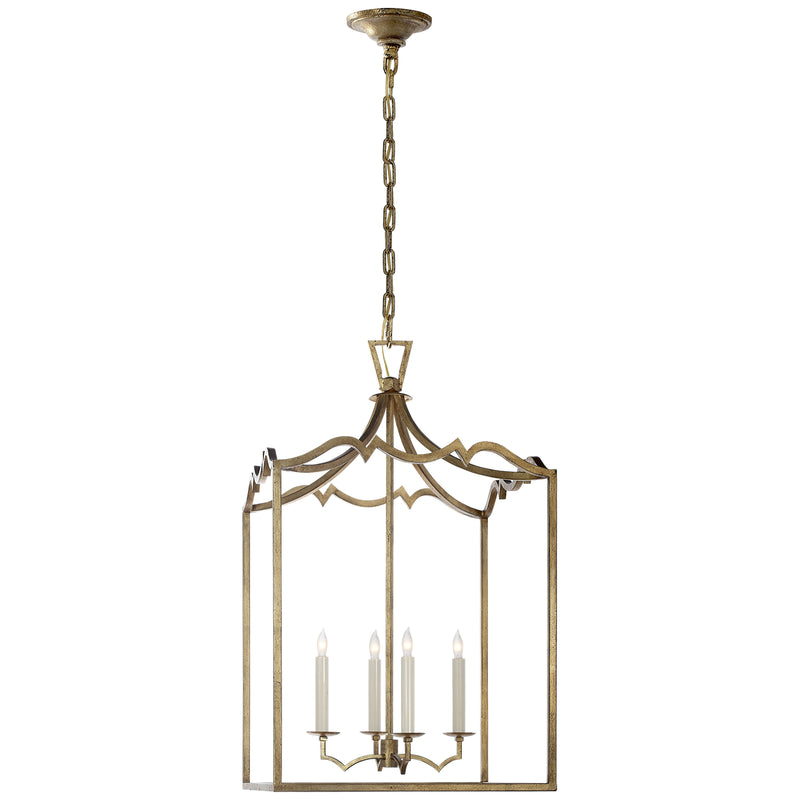 Visual Comfort Signature CHC 2181GI Four Light Lantern, Gilded Iron