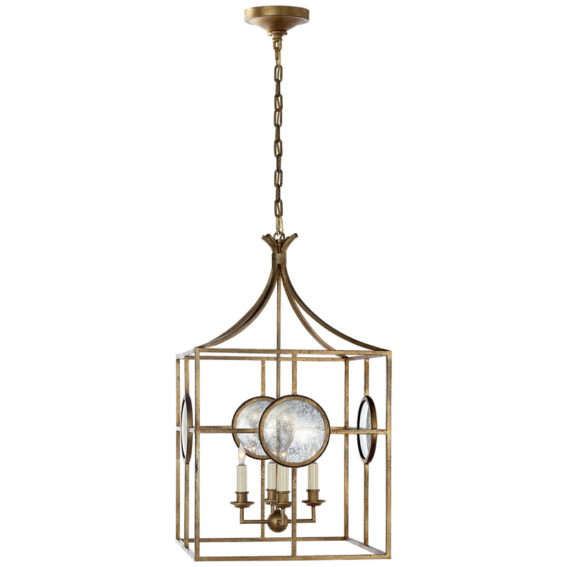 Visual Comfort Signature CHC 2186GI Four Light Lantern, Gilded Iron