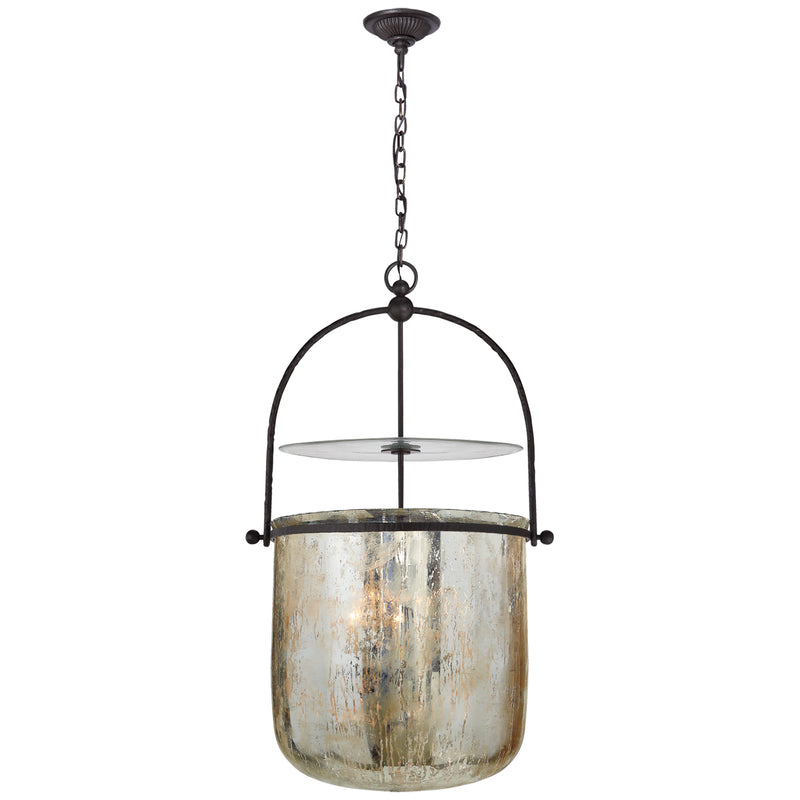 Visual Comfort Signature CHC 2270AI-MG Four Light Lantern, Aged Iron
