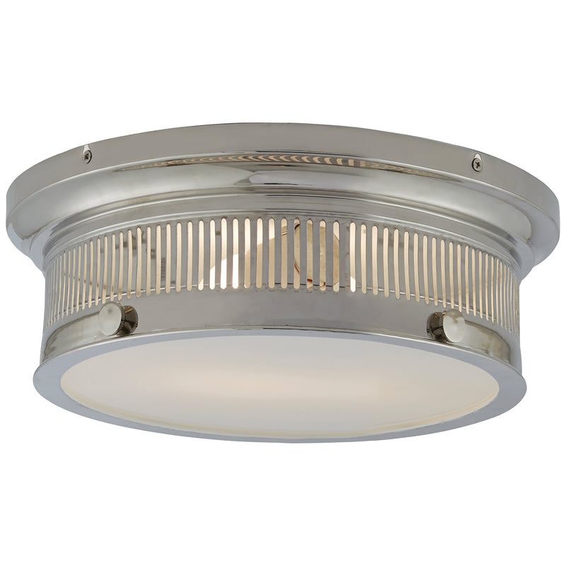 Visual Comfort Signature CHC 4391PN-WG Two Light Flush Mount, Polished Nickel