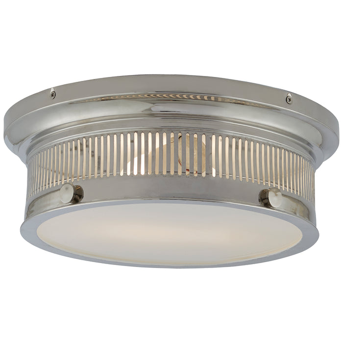 Visual Comfort Signature CHC 4391PN-WG Two Light Flush Mount, Polished Nickel