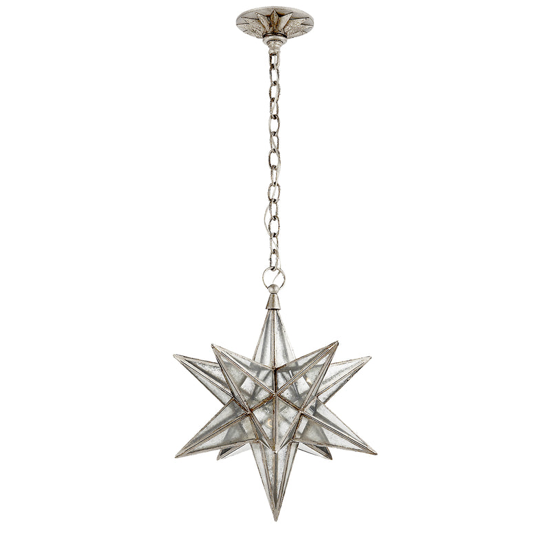 Visual Comfort Signature CHC 5211BSL-AM One Light Lantern, Burnished Silver Leaf