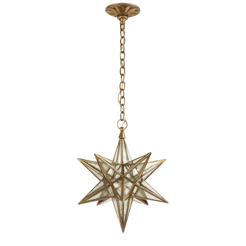 Visual Comfort Signature CHC 5211GI-AM One Light Lantern, Gilded Iron