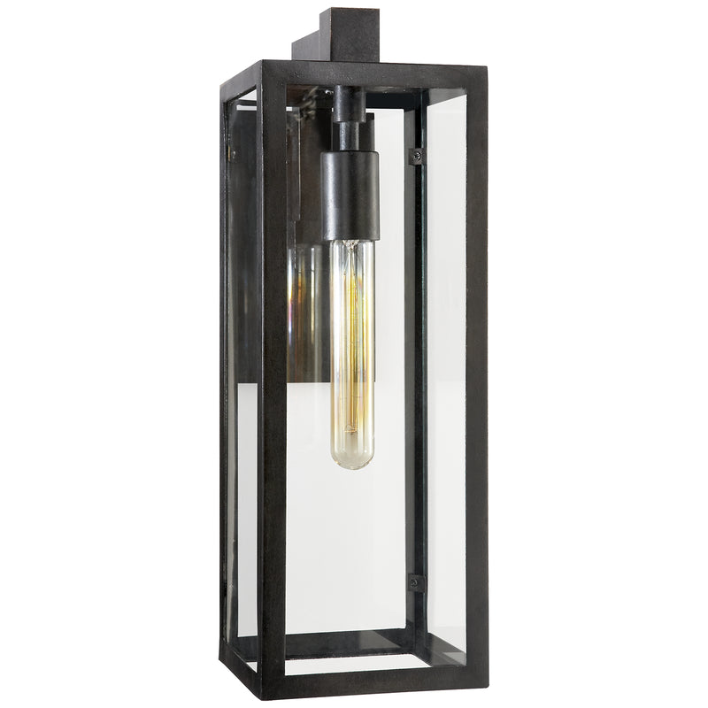 Visual Comfort Signature CHD 2933AI-CG One Light Outdoor Wall Sconce, Aged Iron