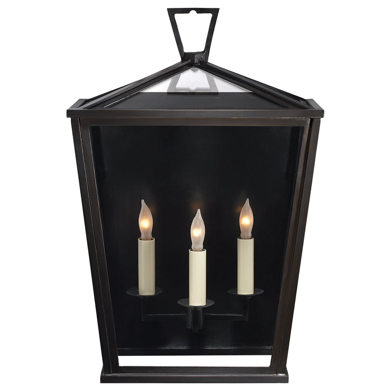 Visual Comfort Signature CHO 2084BZ Three Light Wall Lantern, Bronze