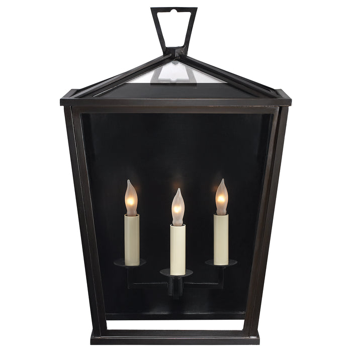 Visual Comfort Signature CHO 2084BZ Three Light Wall Lantern, Bronze
