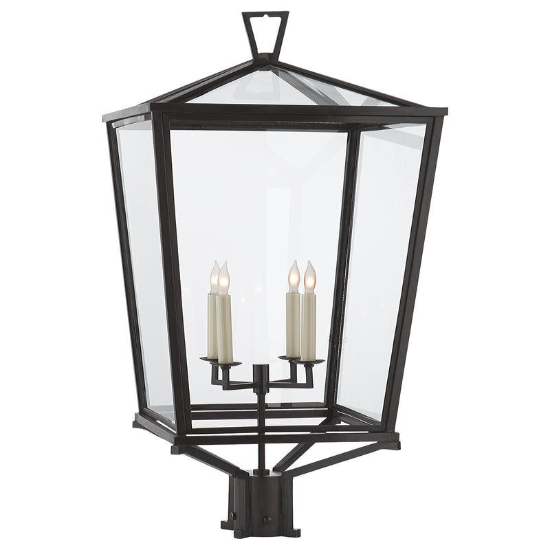 Visual Comfort Signature CHO 7113BZ Four Light Post Lantern, Bronze