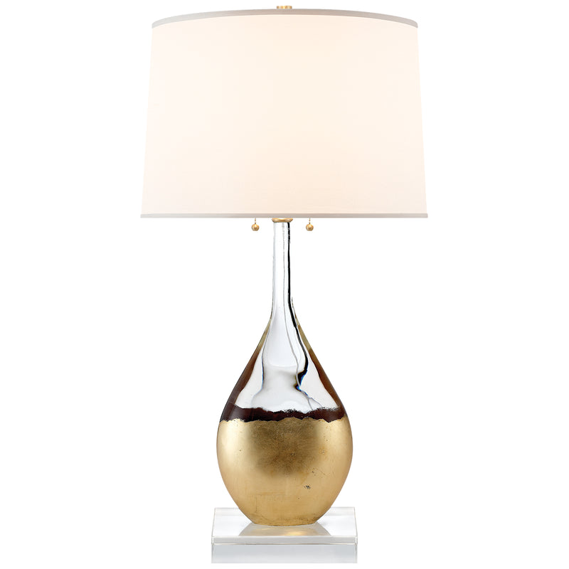 Visual Comfort Signature SK 3905CG-S Two Light Table Lamp, Crystal